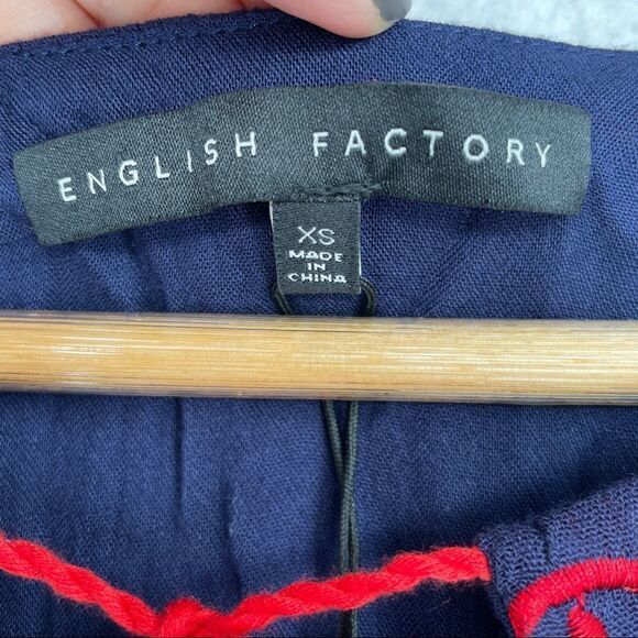 English Factory Embroidered Dress NWT XS - Picture 12 of 15